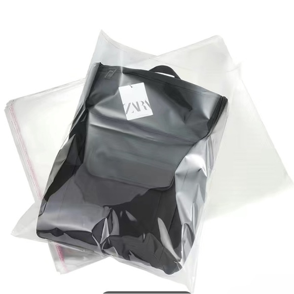 50pcs, Transparent Resealable Sealed Plastic Bag - Picture 3 of 5